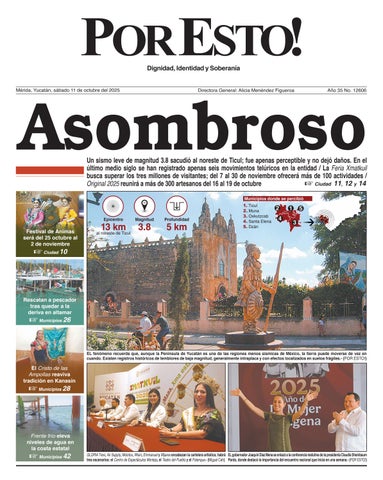 PORTADA POR ESTO MÉRIDA, SÁBADO 11 DE OCTUBRE DE 2025