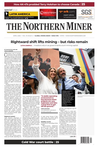 The Northern Miner April 2026 Vol 112 Issue 4