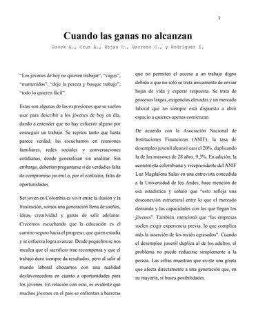 Cuando las ganas no alcanzan 