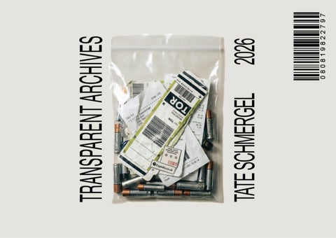 TRANSPARENT ARCHIVES - PERSONAL SHIRT - SCHMERGEL TATE