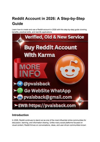 A Step-by-Step Guide to Reddit Account in 2026