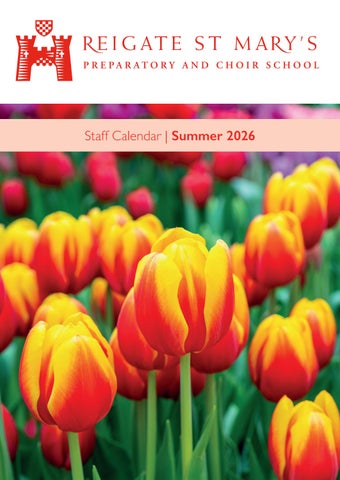 RSM Calendar Summer 2026 - STAFF