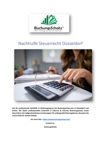 Nachhulfe Steuerrecht Düsseldorf
