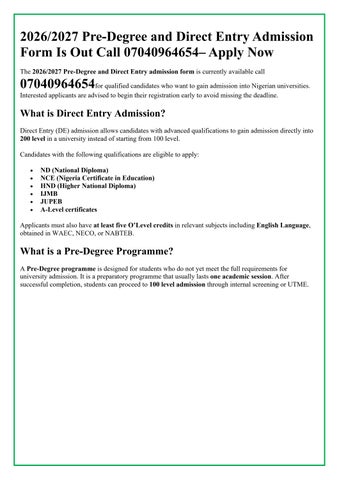 Update Session 2026/2027,Nigerian Army College of Nursing Sciences, Yaba, Lagos State,state Admissio