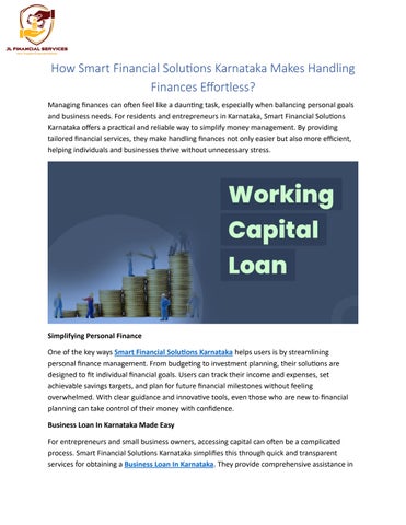 Smart Financial Solutions Karnataka