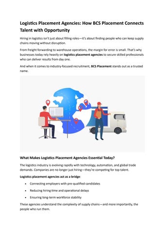 Logistics Placement Agencies