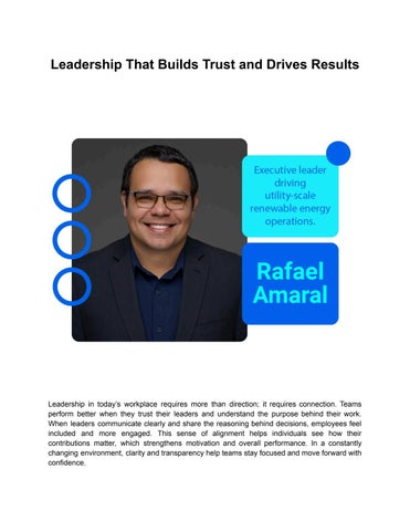 Leadership That Builds Trust and Drives Results