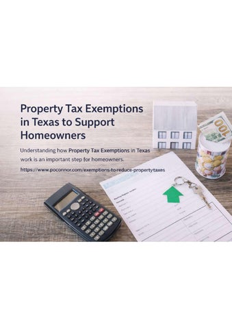 Property Tax Exemptions in Texas to Support Homeowners