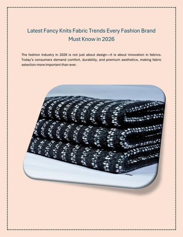 Latest Fancy Knits Fabric Trends Every Fashion Brand Must Know in 2026