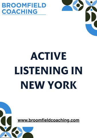 Get Learn Active Listening in New York for Better Relationships