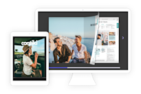 digital flipbook on computer and tablet screen